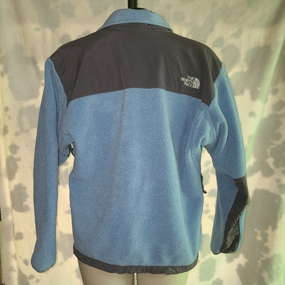 The North Face Polartec Zip Up Sweatshirt, Women's Small, Blue & Grey - Picture 3 of 5